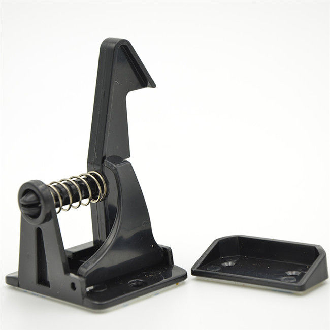 Black Spring Toddler Safety Cabinet Locks , Baby Door Handle Lock Eco - Friendly
