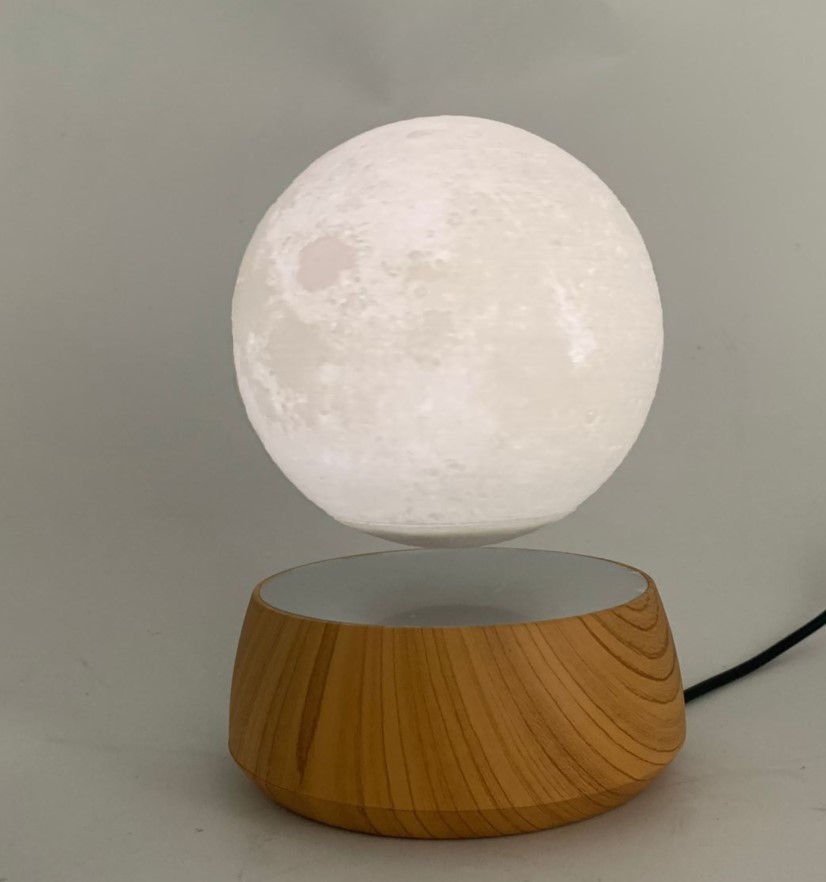 promotion new square base magnetic levitation 6inch moon lamp light for decor gift