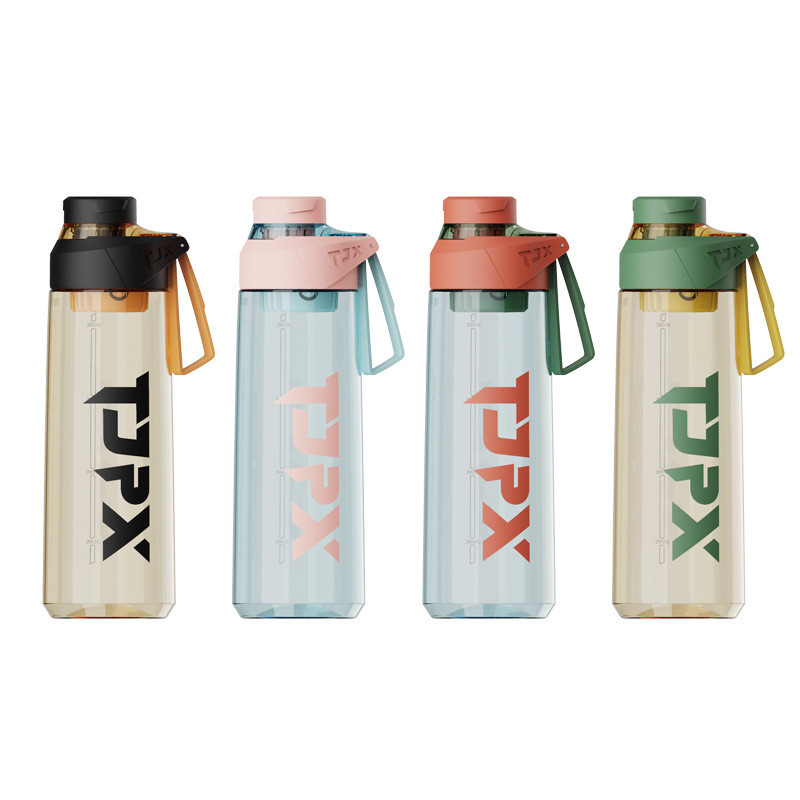 20oz Basketball Plastic Sport Bottles Non Toxic Tritan With Flip Top Lid