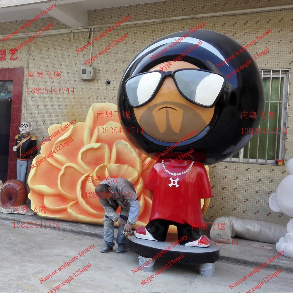 event party sculpture mascot statue strong fiberglass material in garden/ plaza/ shopping mall for attraction