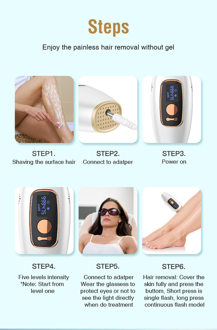 360 ICE Cool FCC 3cm2 IPL Hair Removal Device 990000 Flashes