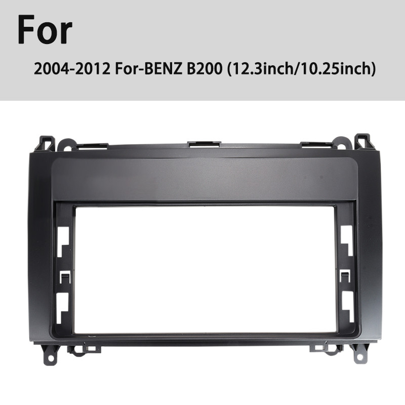 Yuecai 12.3inch Car Frame Fascia Adapter Android Radio Dash Fitting Panel Kit For Mercedes-Benz B200 2004-2012