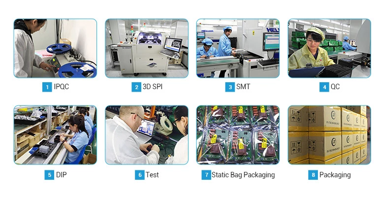 Resin Fiberglass FR4 PCB ISO14001 2 To 18 Layers