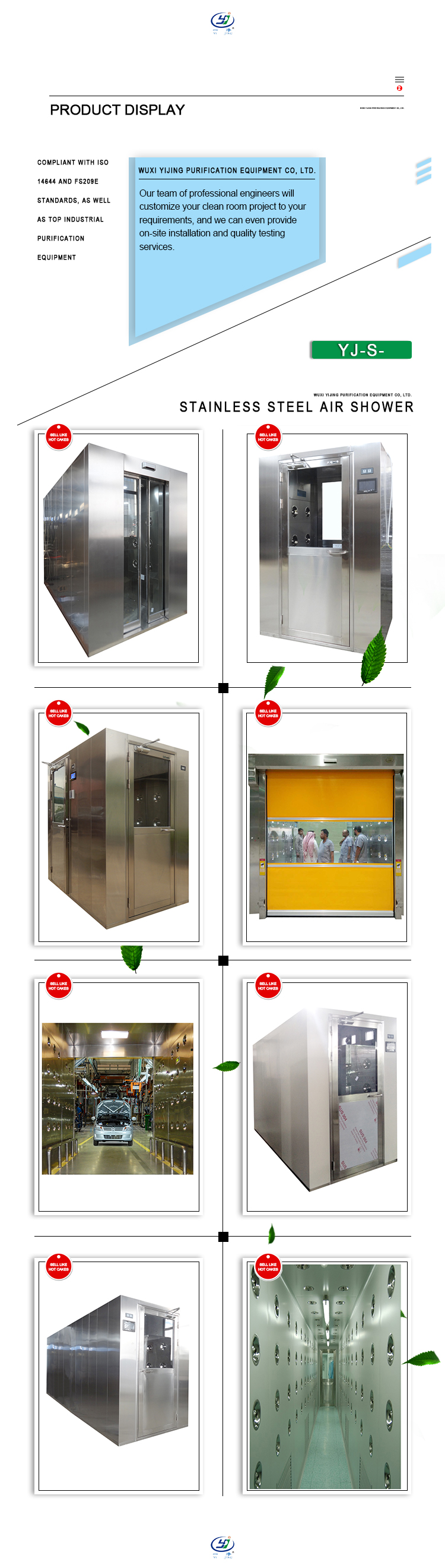 Stainless Steel 1200kg Portable Air Shower Room 2.2kw