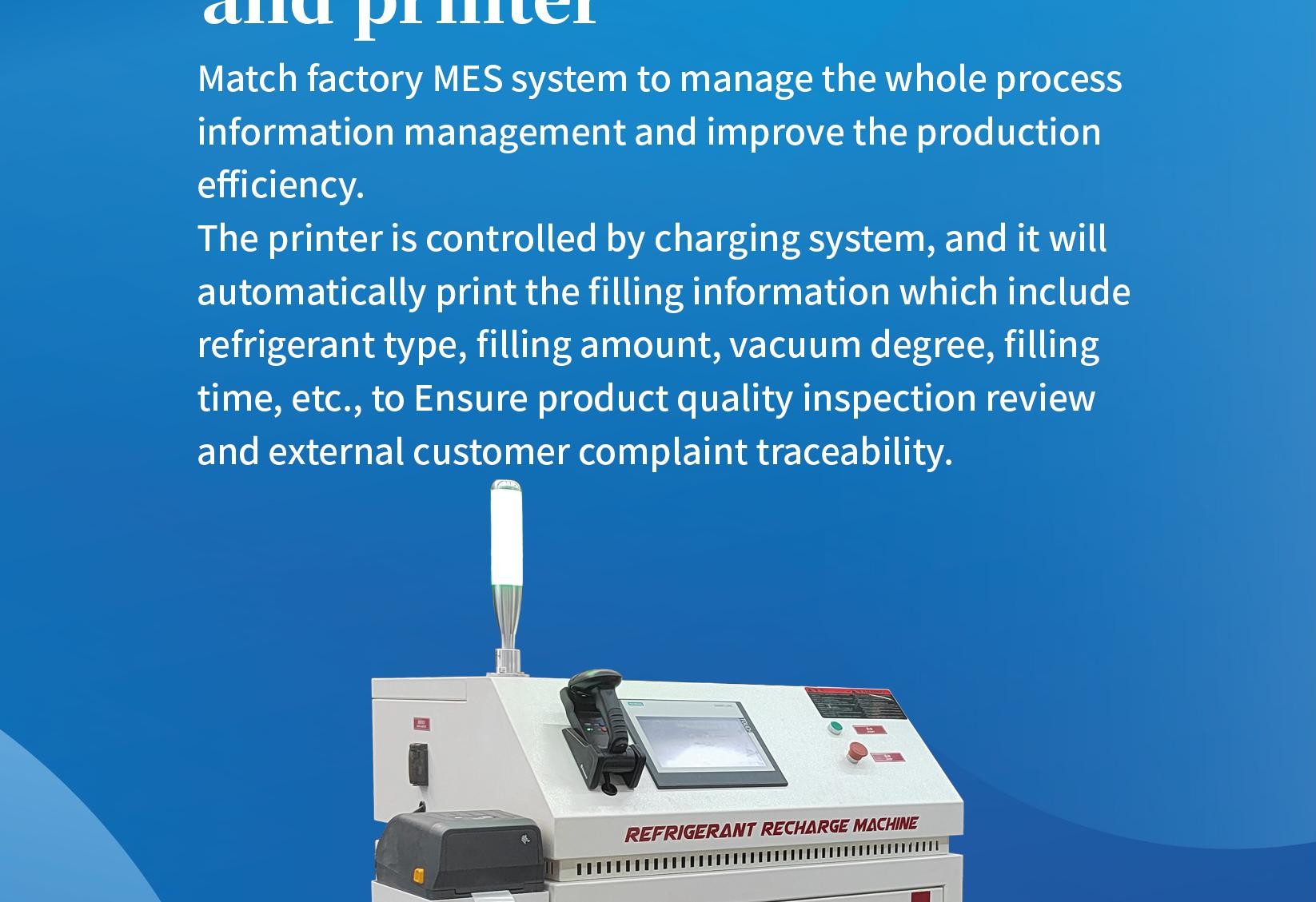 PLC Refrigerant Gas Filling Machine R134a R410a Automatic AC Recharge Equipment