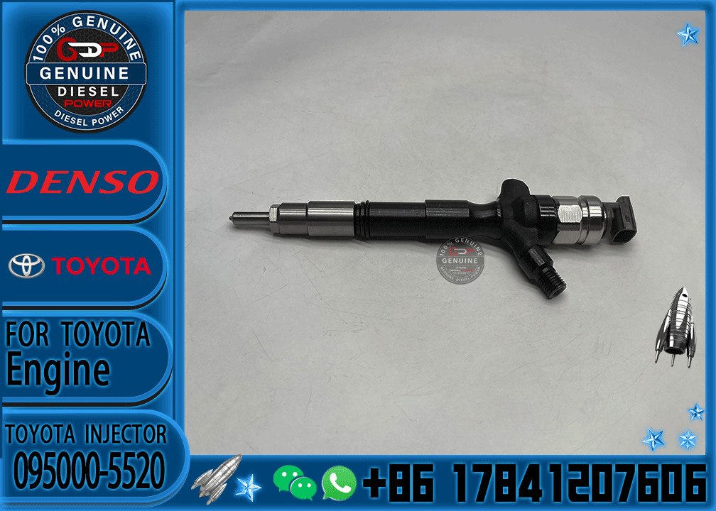 Factory Direct Deal New Common Rail Injector 23670-0L010 Diesel Fuel Injector Nozzle 095000-5520 For 2KD-FTV Engine