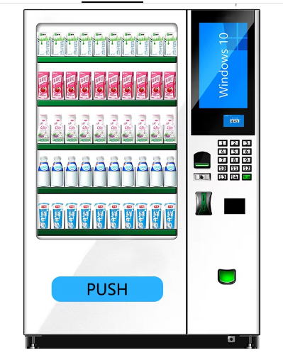 Smart Snack And Drink Vending Machine With Touch Screen And Customizable Payment System