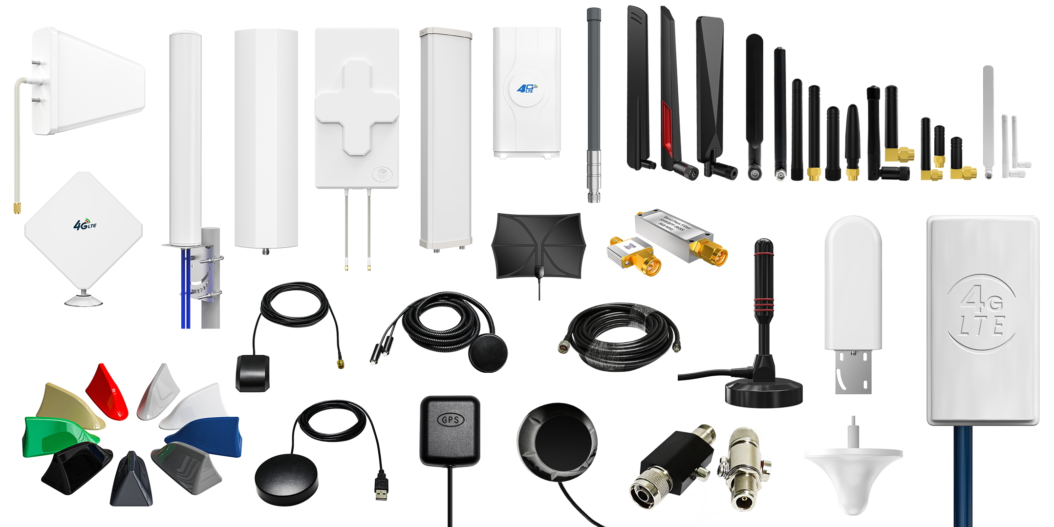 Outdoor Wireless Mobile Phone Signal Boosting LTE Antenna with 50ohm Input Impendence