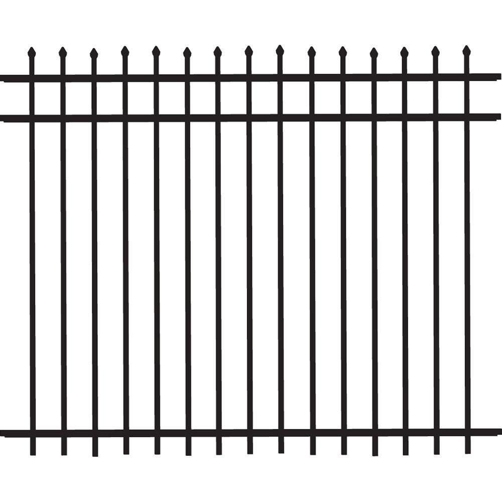 Aluminum Iron Wrought Fence 4ft 5ft 6ft 8ft Metal Picket Ornamental Iron Garden Gate