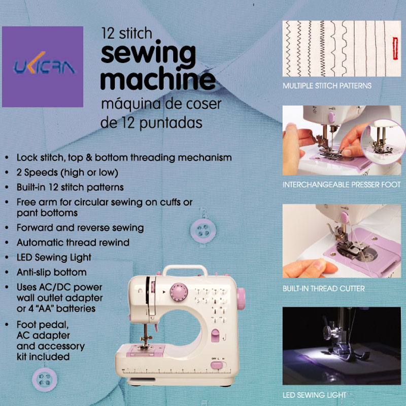 Easy-to- ABS Metal Household Sewing Machine 505 Domestic Portable Mini Sewing Machine