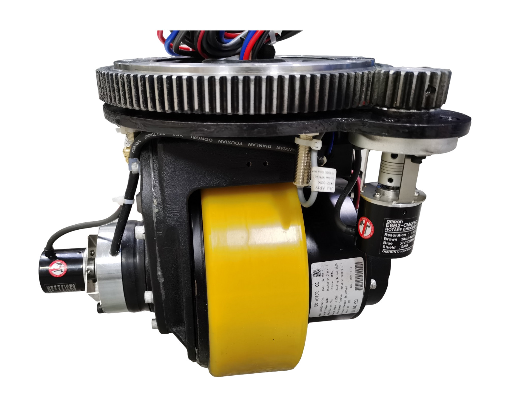Brushless Rueda Grua Warehouse AGV Drive Wheel Assemblies Delivery Robot Swivel Casters