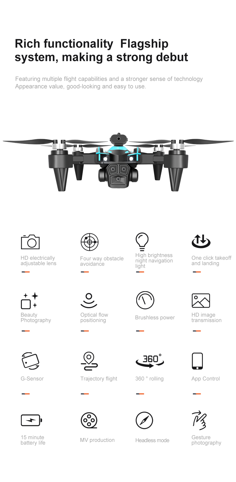 Upgrade Your Aerial Photography with T2 Smart Follow Me Drone Camera 8k Esc One Key Takeoff Landing Outdoor Selfie Drone