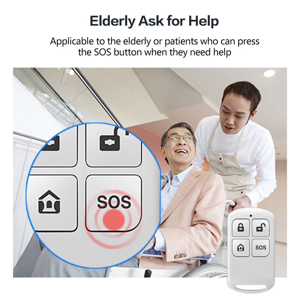 Homelife Security Wifi+gsm Touch Screen Smart Intelligent Alarm System To The Elderly Or Patients