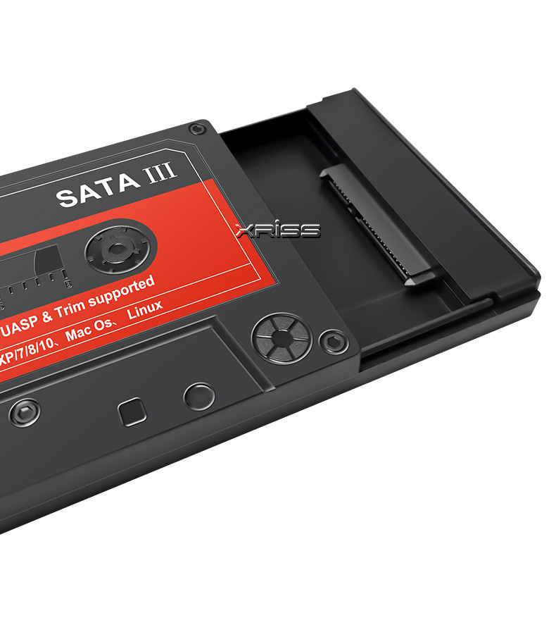 YPH03 External Hard Drive Enclosure Usb 3.0 Type C Sata 2.5 Inch