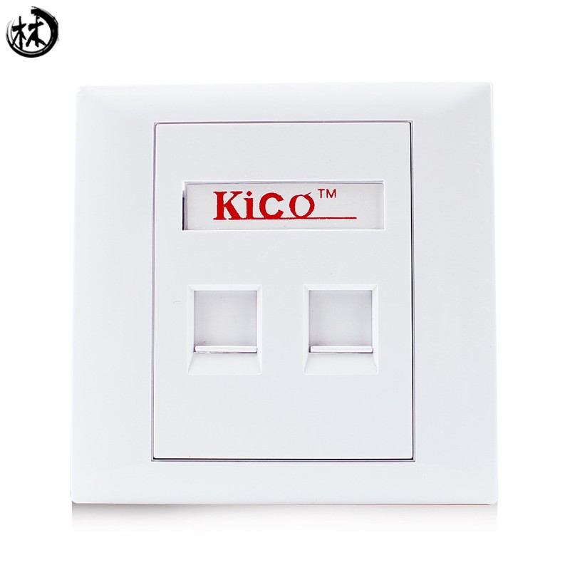 Factory Good Price Dual Type 86 Network Faceplate Wall Charger Outlet Power Supply Socket Keystone Jack Plate Panel RJ45 RJ11