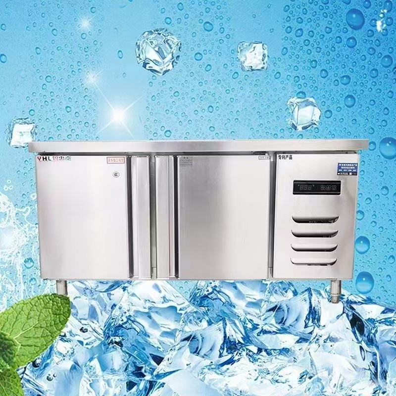Power Saving Commercial Restaurant Freezer Energy Efficient 2 Door Worktop Freezer