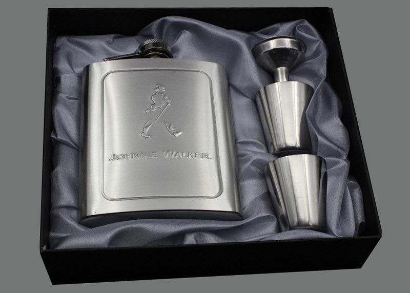 Customized 7 Oz Liquor Hip Flask , Warm Wine Bottle Stainless Steel Alcohol Flask