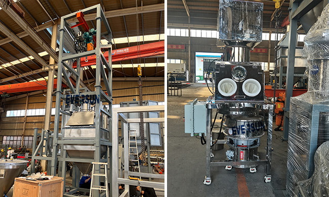 Multi-Functional Bag Discharge System Bag Emptying Station For Paint Powder Grain