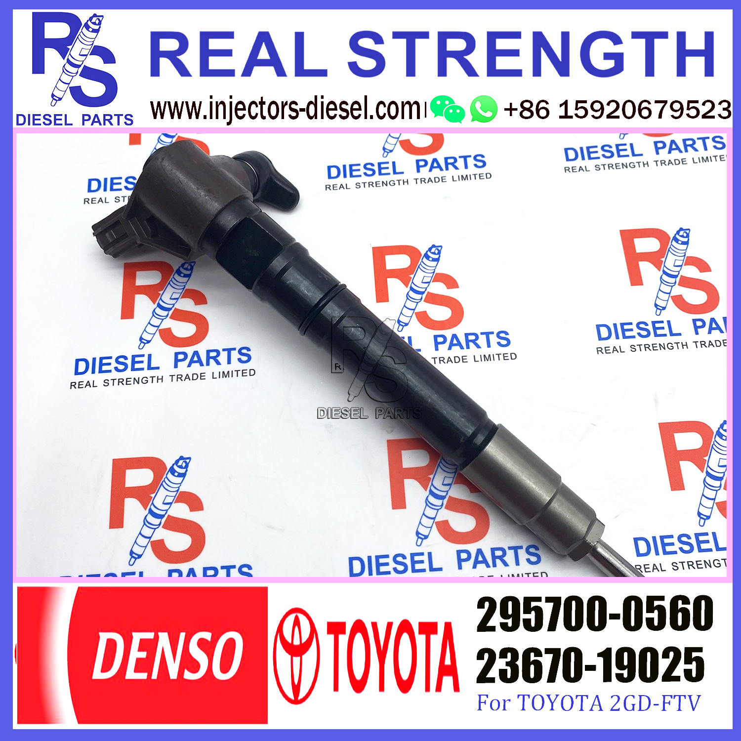 23670-0E020 Common Rail Diesel Injection 295700-0560 23670-11020 23670-09430