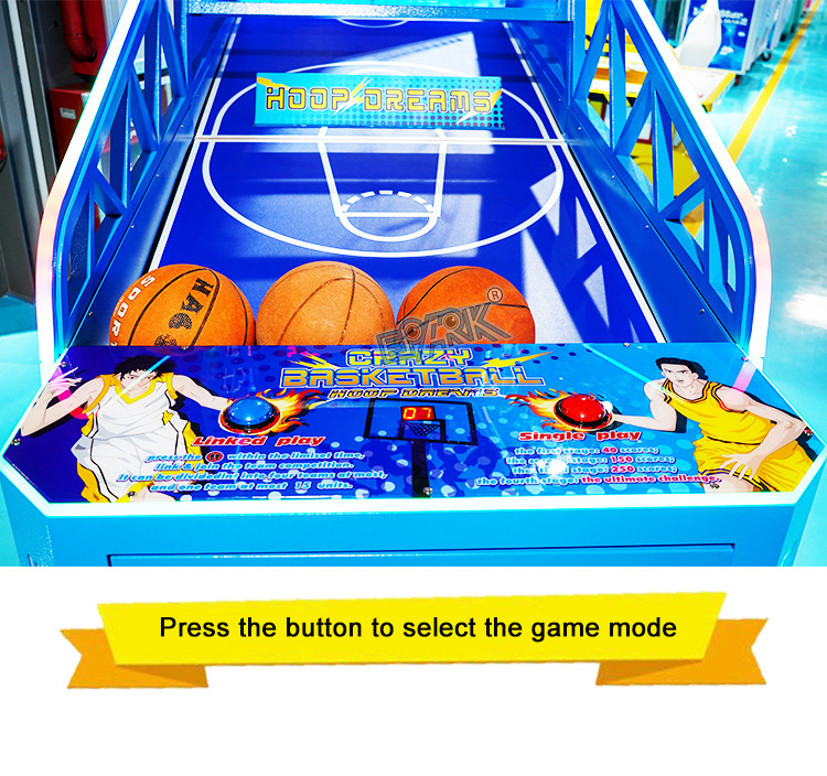 Coin Operated Arcade Game Machine Basketball Game Shooting Basketball Machine