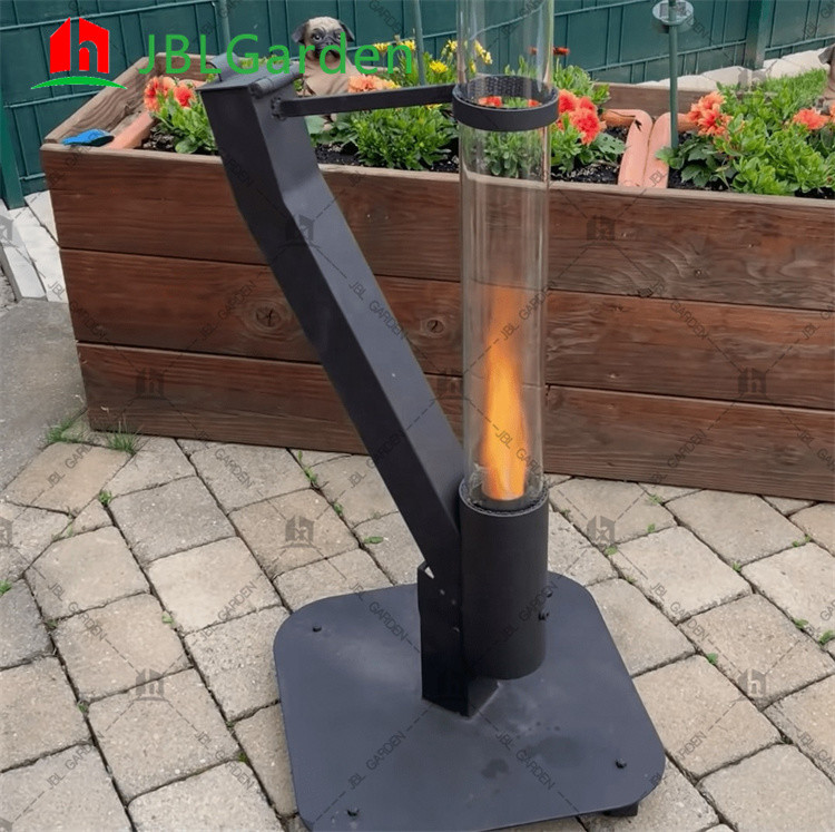 Natural Garden Patio Heater Biomass Pellet Warming Heater Pellet Fireplace Modern