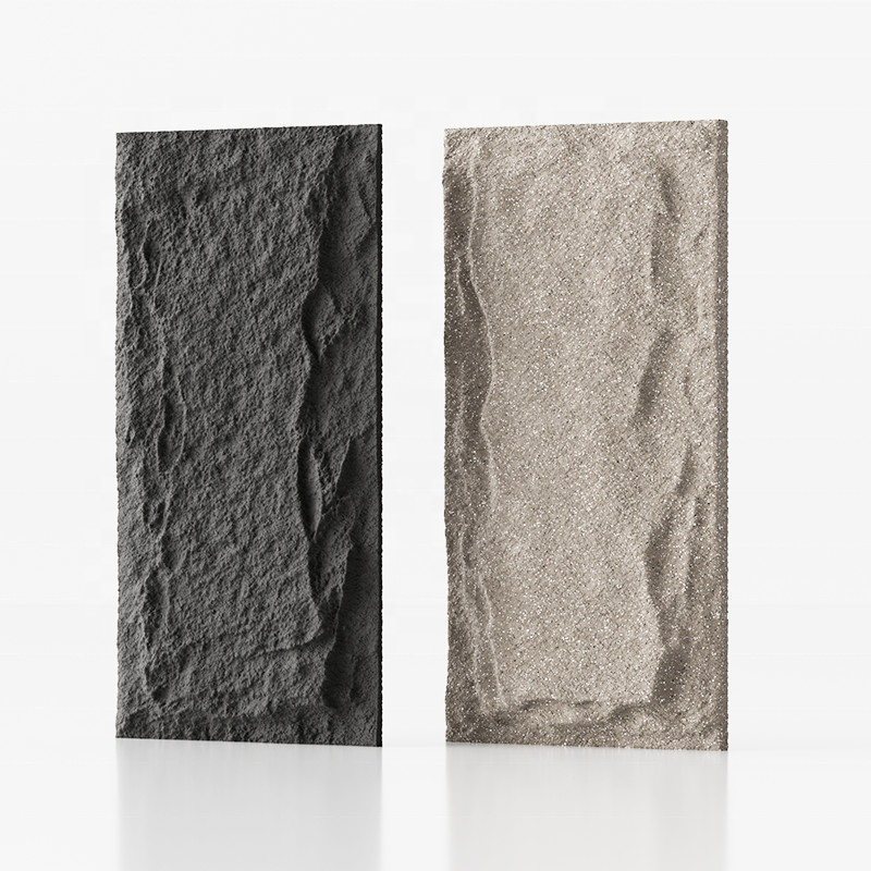 PU Artificial Stone Wall Panel Polyurethane Mushroom Stone 3D Decorative Stone Wall Panel