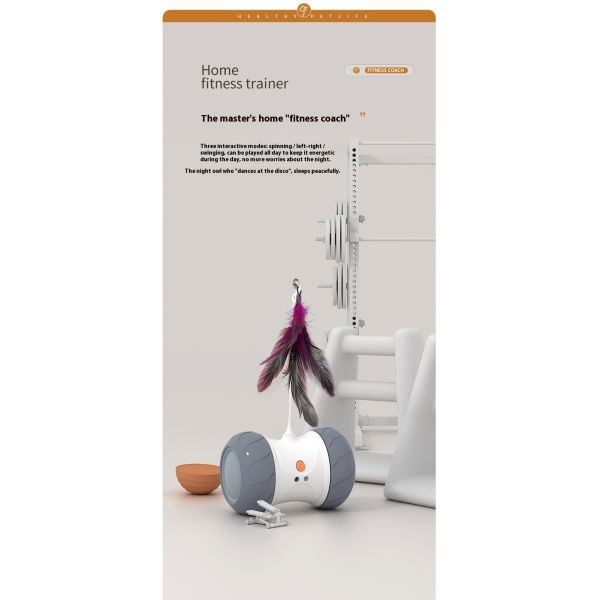Modern Indoor Electric Automatic Roller Tumbler New Design Funny Cat Toys with Eco-Friendly Laser Interactive Self-Play Pet Toys