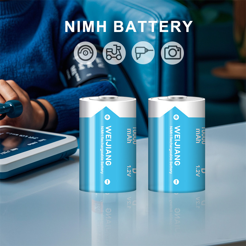 REACH Approval LR20 Rechargeable Batteries 10000mAh D Size Nimh Battery