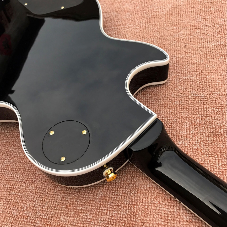 Custom LP electric guitar with ebony fretboard with mahogany body and neck
