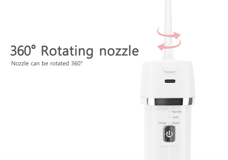 Mini USB Rechargeable Oral Water Irrigator With 2PCS Jet Tips