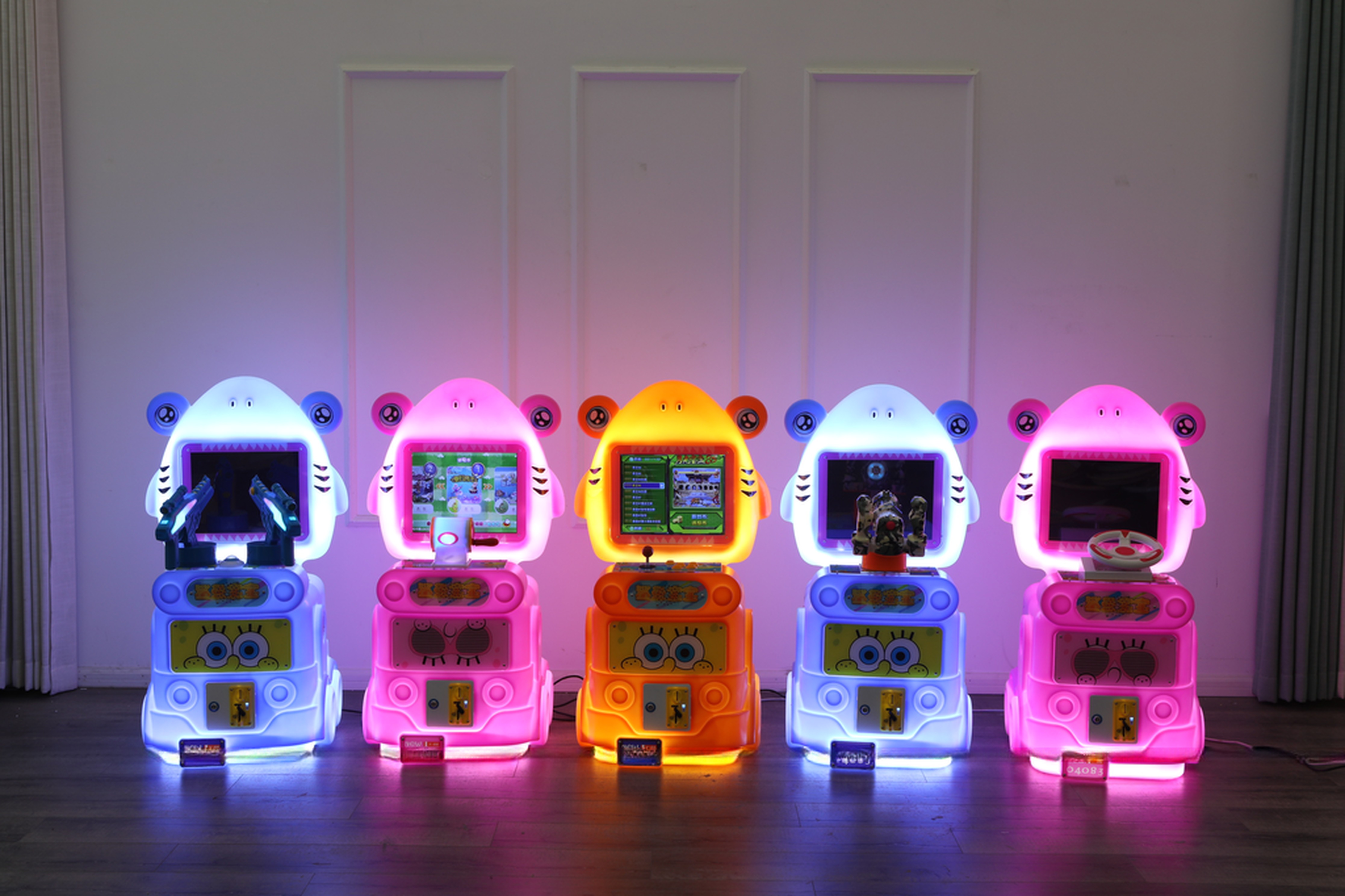 Original design and popular shark single kids go fishing arcade game machine