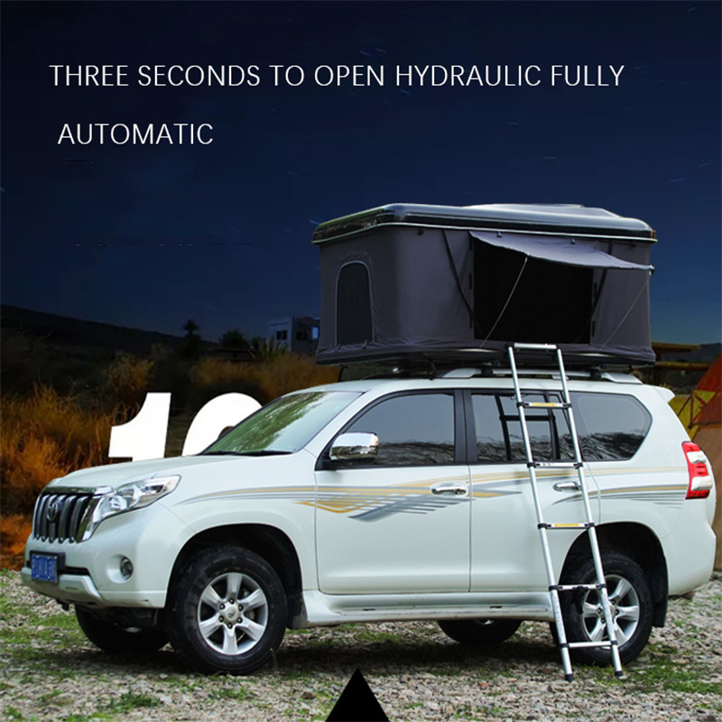 Outdoor Folding Car Roof Top Tent Aluminum Automatic Hydraulic Brace Frame PU Coated