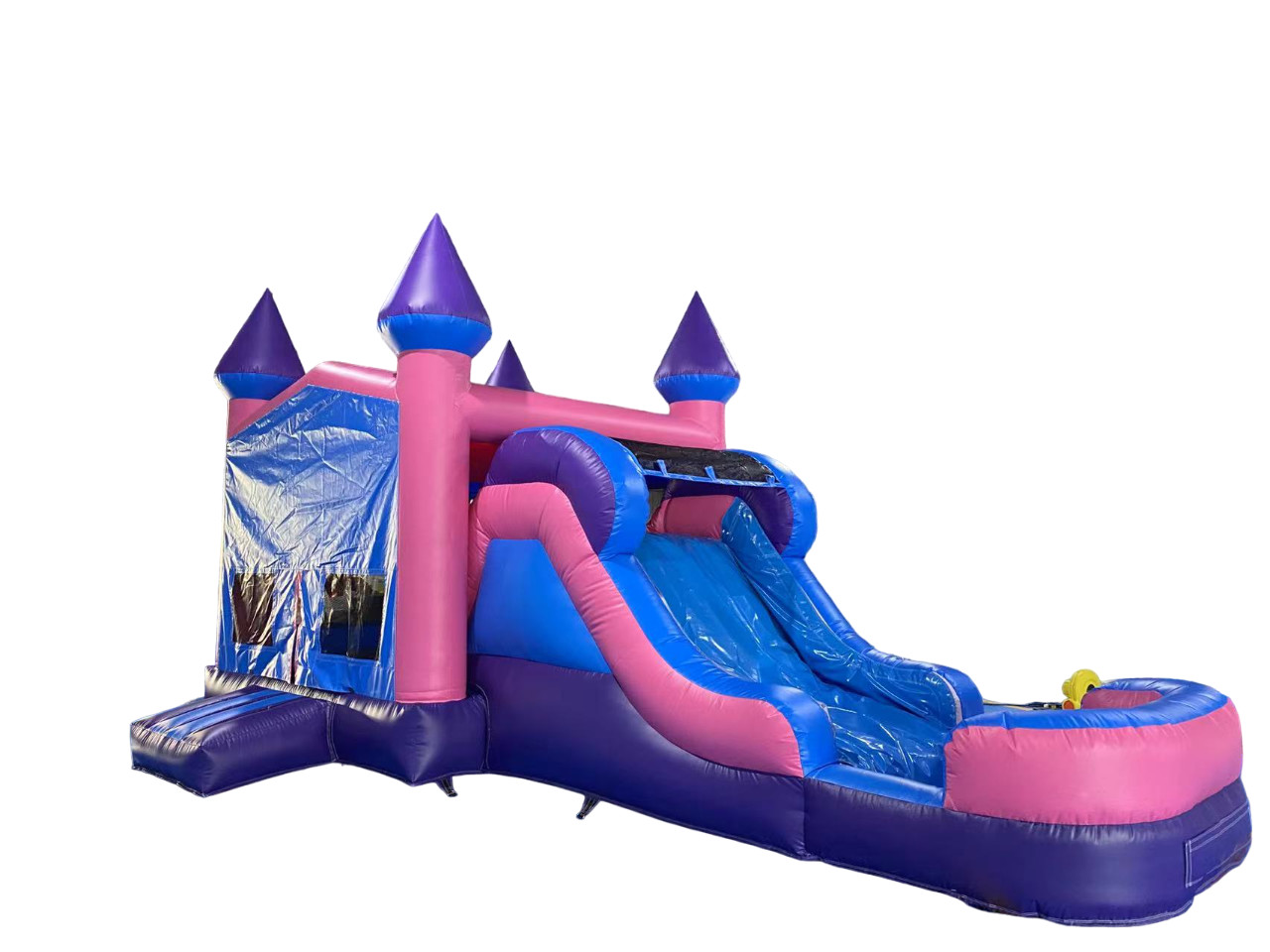 Kids Moon Inflatable Bouncy Castle Jumping Bouncer Slide Combo For Playground Party