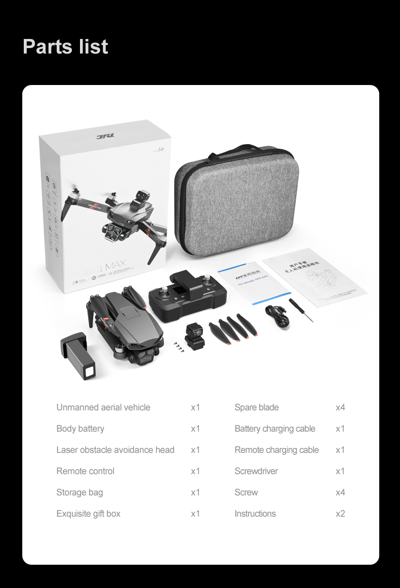 Professional RC Quadcopter Original Rg601 Max 5G GPS Drone with Dual 4K HD Camera and Optical Flow