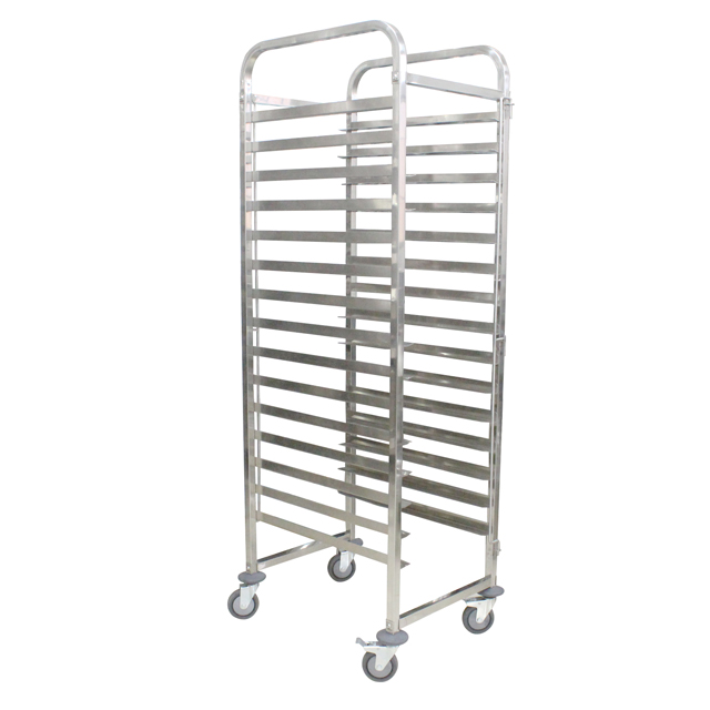 Stainless Steel Baking Pan Shelf 15-storey tiers cart Baking oven Gastronorm Food Tray Rack Trolley for kitchen Restaurant