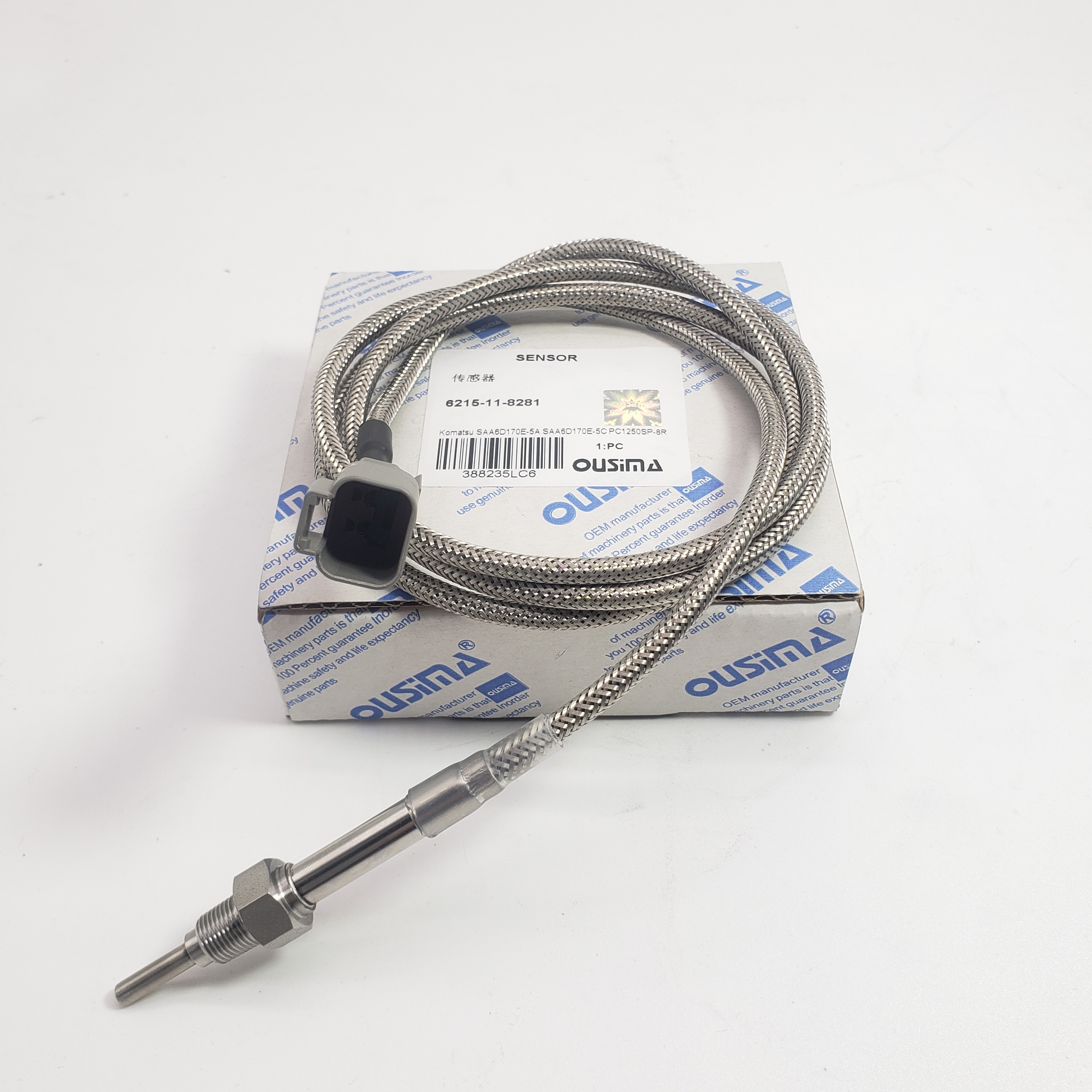 Temperature Sensor 6215-11-8281/6215118281 for SAA6D170E.5A SAA6D170E.5C PC1250SP.8R
