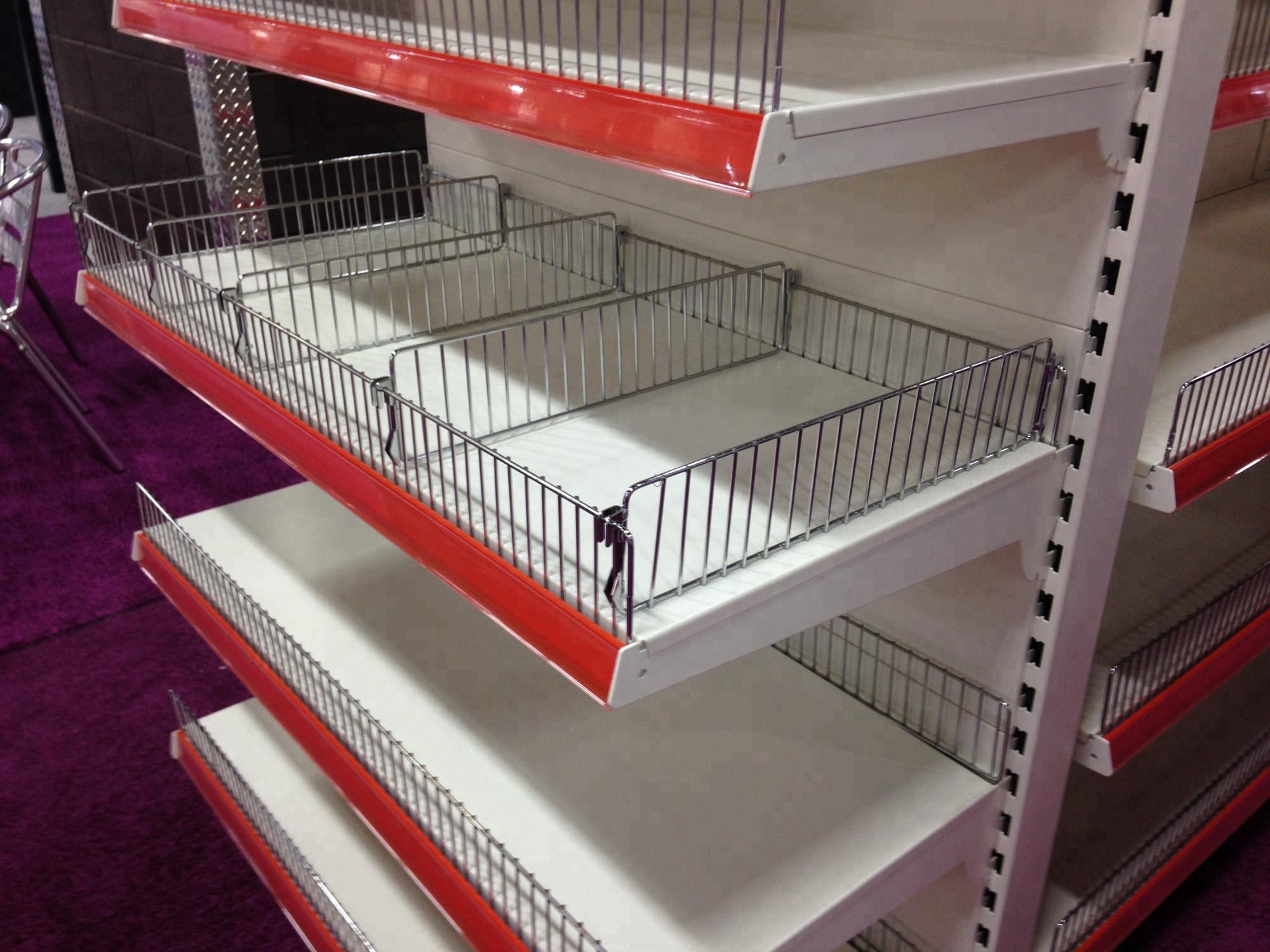 Easy Assembly Supermarket Display Shelving 150KG / Level Loading Capacity