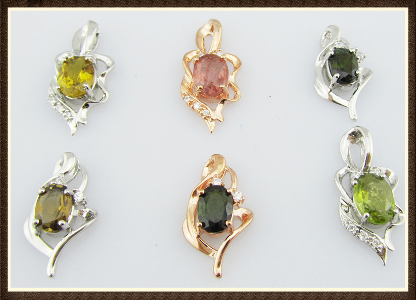 Customised Genuine Silver Gemstone Charm Main Stone Shape Marquise