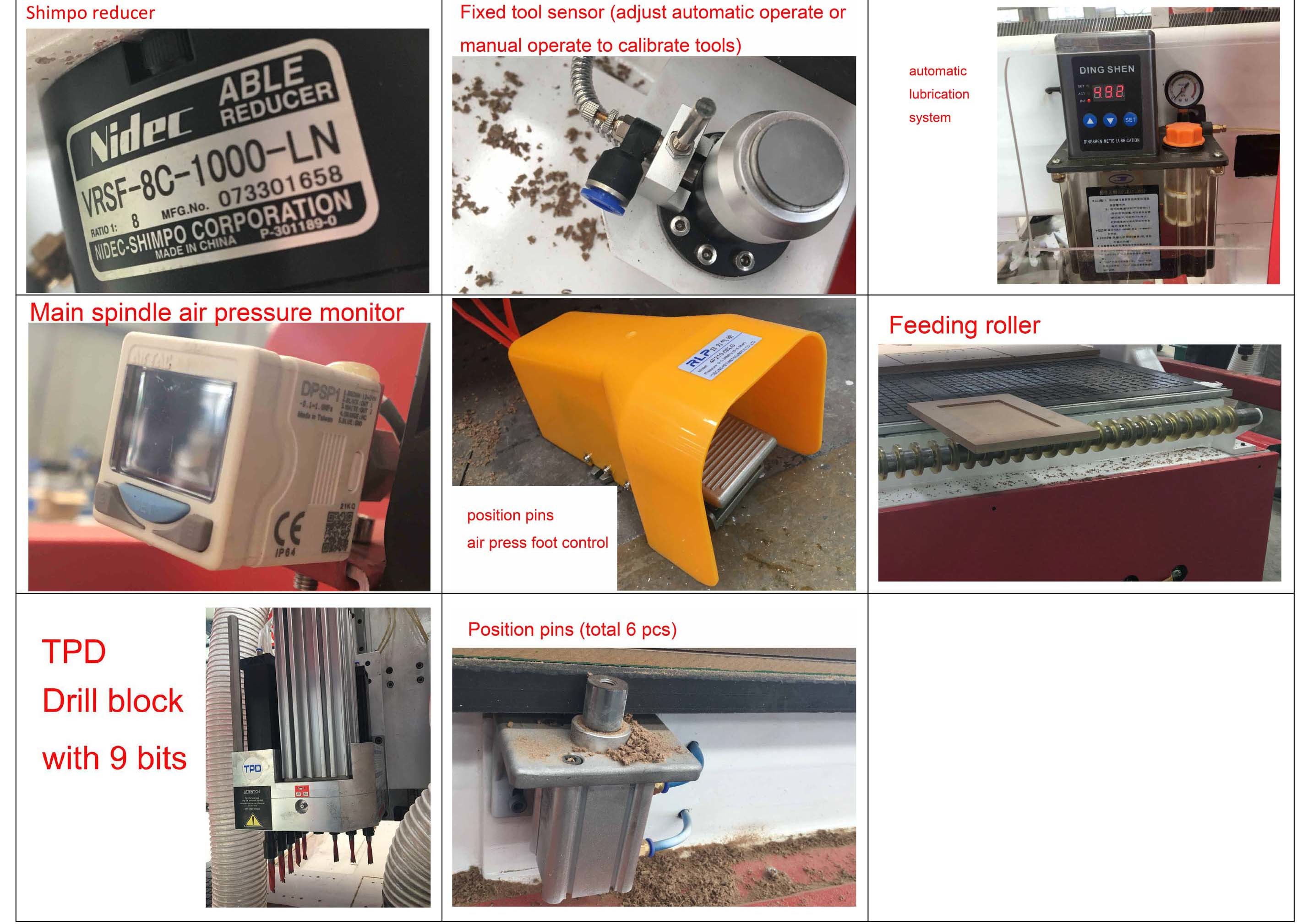Wood working machinery cnc machine for wood door cutting