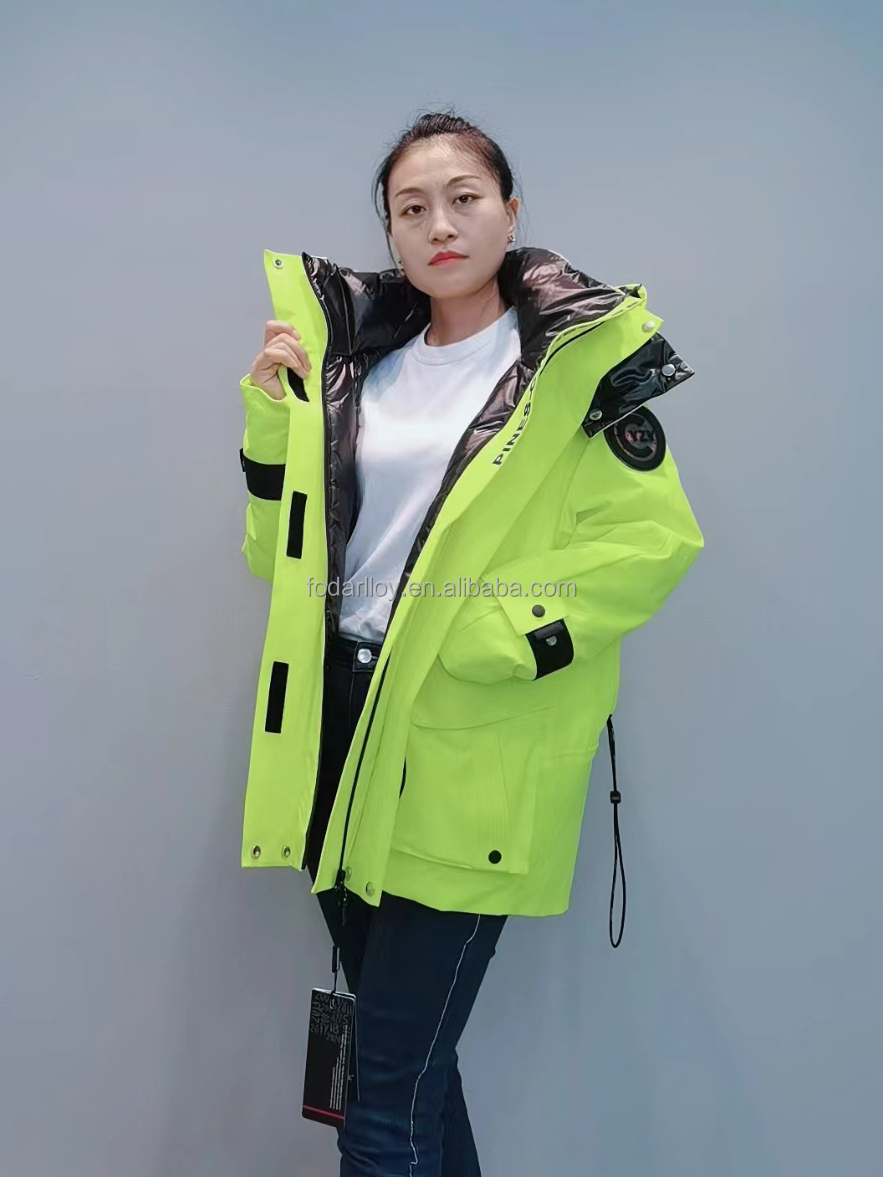 FODARLLOY F22566 Ladies Warm Hooded Cotton-padded Clothes Women Slim Long Winter Jackets Women Coats