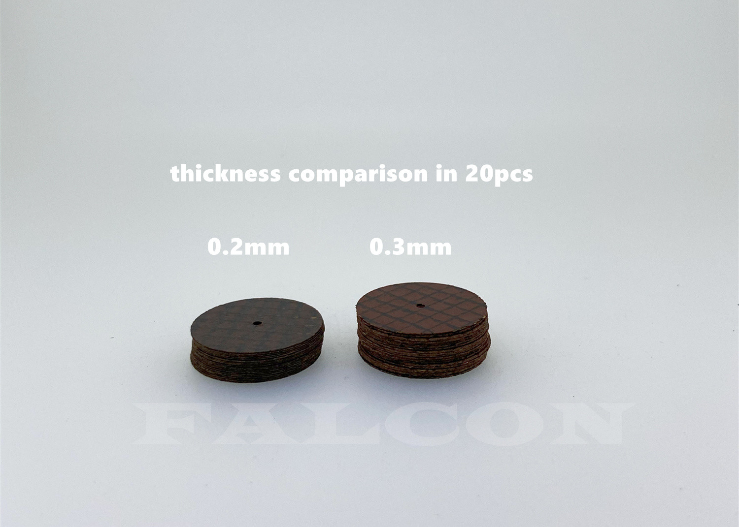 Red Dental Diamond Discs 0.2mm 0.3mm Thick Reinforced Cutting Wheel For All Ceramics