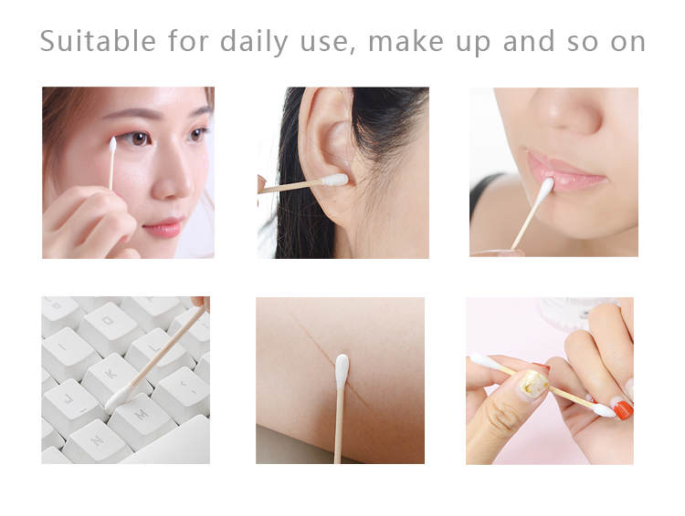 High Safety Medical Cotton Swab Optional Color Convenient To Use