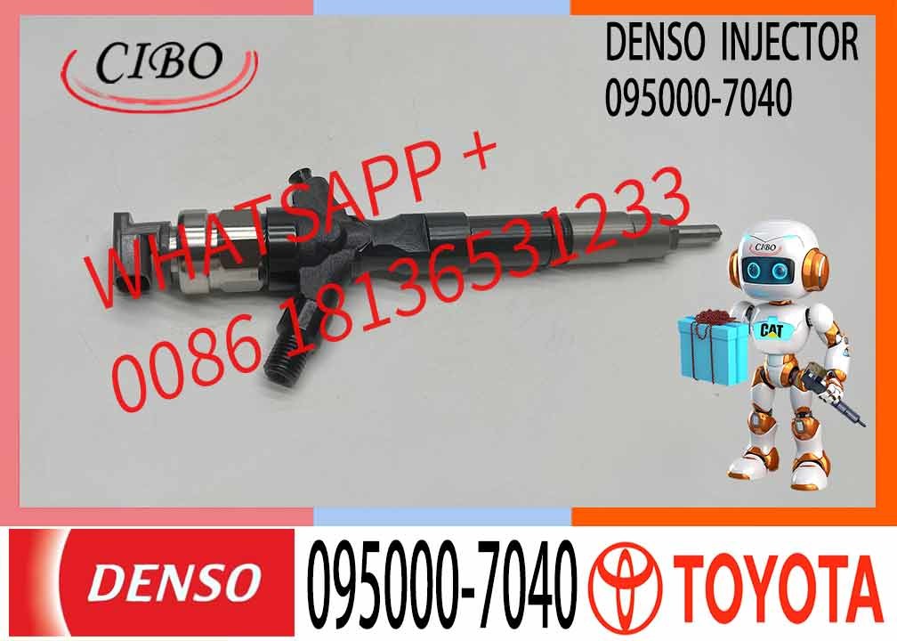 2KD Diesel Fuel Common Rail Injector 095000-7040 095000-7041 23670-39145 for Toyota Hiace 2.5 D-4D 2KD-FTV