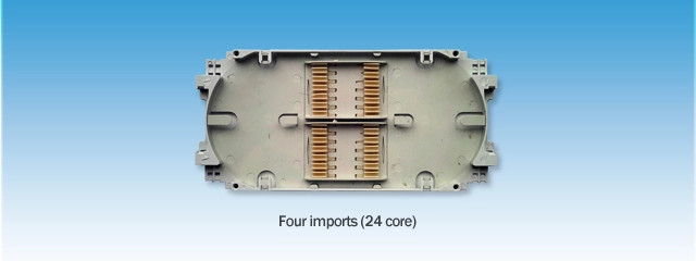 144 Port 1 In 8 Out Waterproof ABS Fiber Optic Enclosure
