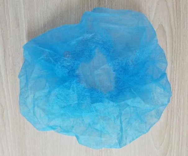 Lightweight Good Elastic Unisex Blue Disposable Head Cover