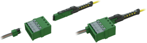 Compact Fiber Diameter 50/125 MMC Connector Solutions Customized Color Option