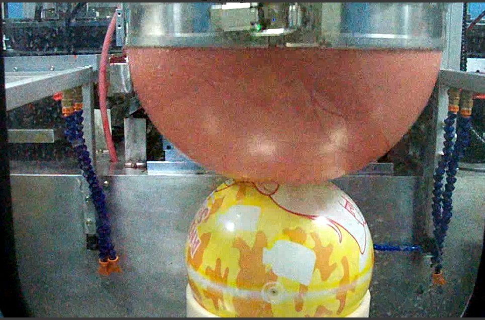 vertical advanced single color big ball pad printing machine for sale