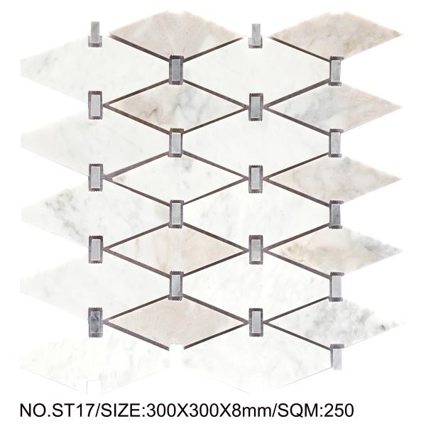 Elegant and Wear-resistant 300x300mm Natural Stone Mosaic For Bathroom and Building