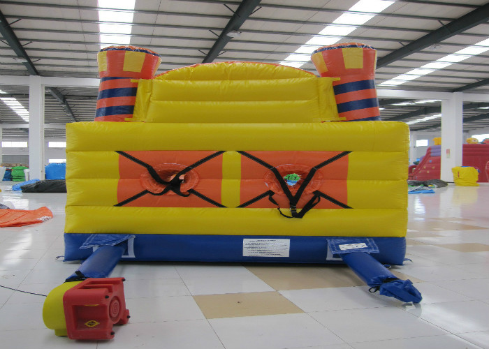 Adult Inflatable Sports Games 2 Lane Bungee Run Inflatable Bungee Jump 10 X 3 X 3.5m