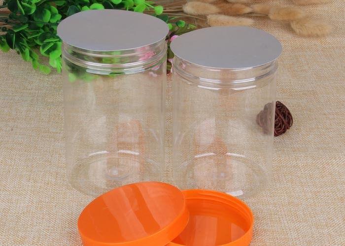 Empty Plastic Bottles Clear Plastic Jars 100g - 2000g Non - Toxic